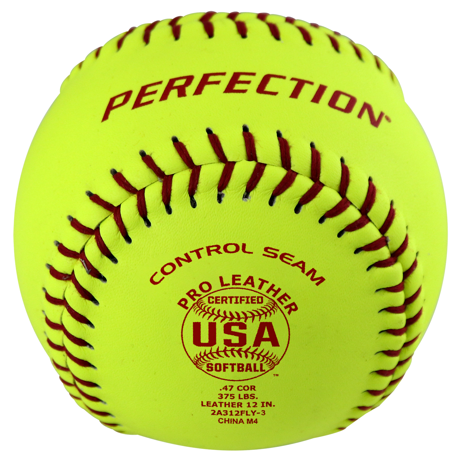 Top-of-the-line game softball with a specially designed leather cover for better feel and grip. Raised seams give the pitcher maximum control. Poly core center.