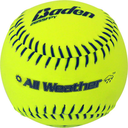 The All-Weather Softball recovers to regular playing conditions faster than any other practice softball. Sold by the dozen. Play your best in any weather condition.