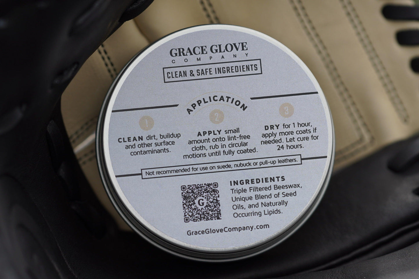 Grace Glove Wax | Baseball Glove Conditioner | 4oz