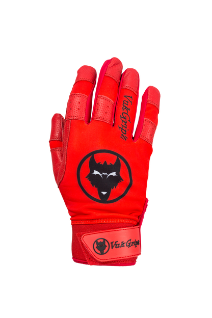 Howler Red Batting Gloves back