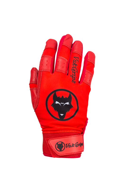 Howler Red Batting Gloves back