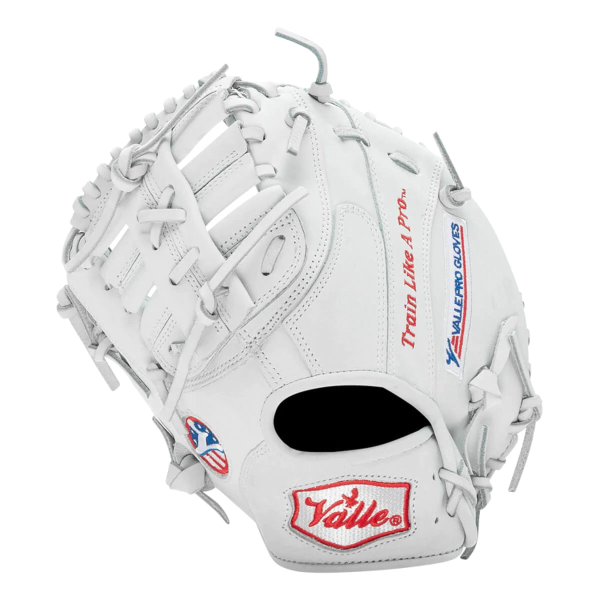 Valle Pro Series training glove, first base mitt, back view