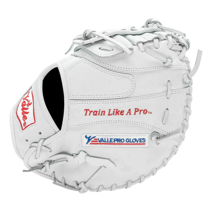 Valle Pro Series training glove, first base mitt, pinky side view