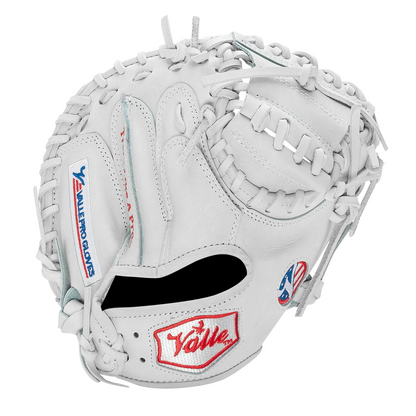 Valle Pro Series training glove, catcher’s mitt, back view