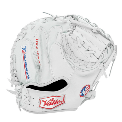 Valle Pro Series training glove, catcher’s mitt, back view