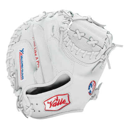 Valle Pro Series training glove, catcher’s mitt, back view