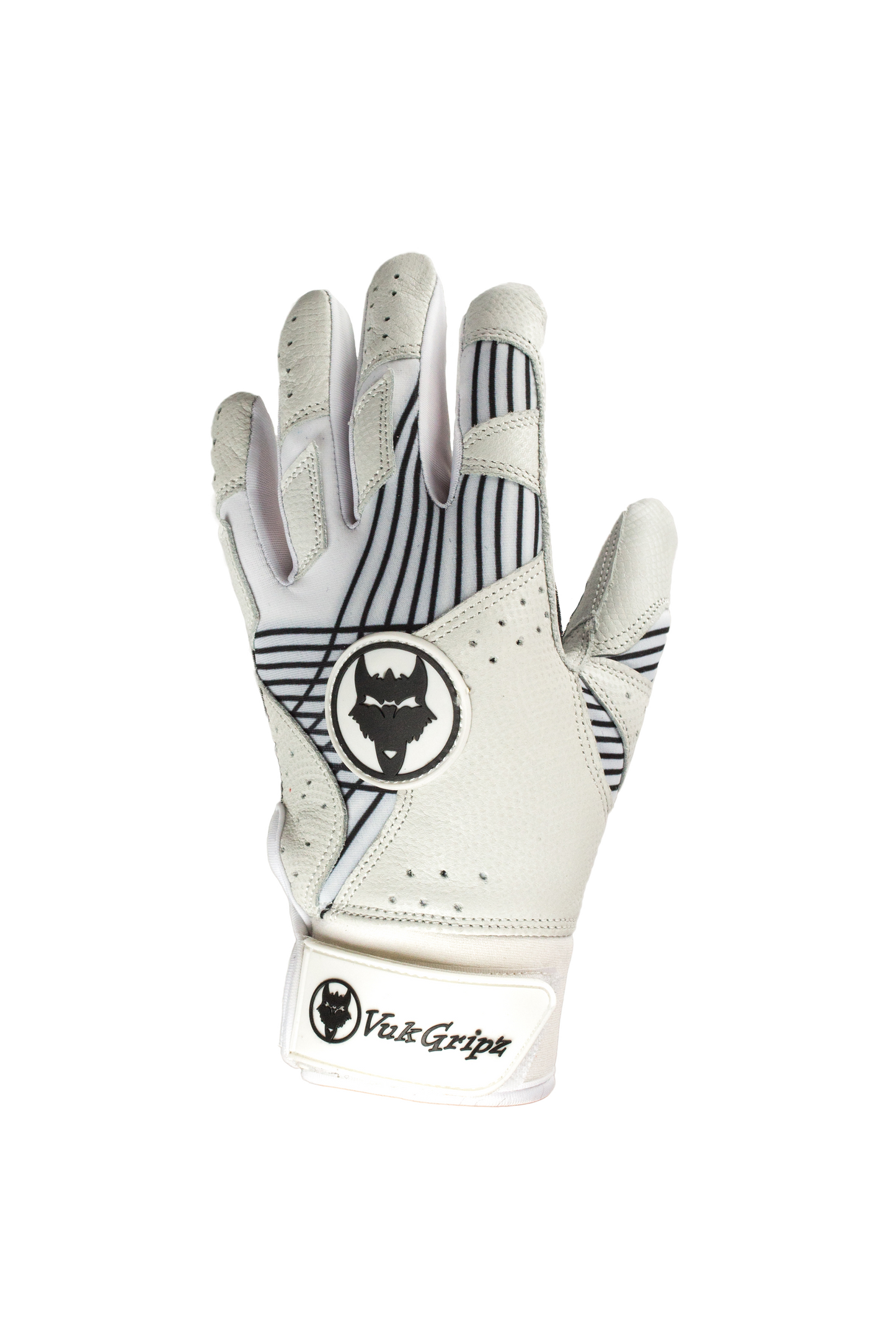 VukGripz Prowler white batting gloves