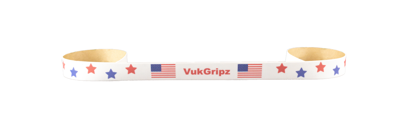 VukGripz Stars and American Flag Grip Tape roll stretched